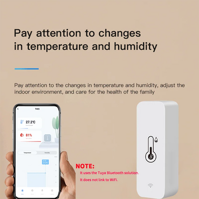 TUYA SMART TEMPERATURE HUMIDITY SENSOR MINI, 2023 UPGRADE, BLUETOOTH-COMPATIBLE, APP REMOTE CONTROL, THERMOMETER HYGROMETER