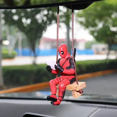 DEADPOOL CAR PENDANT – MINI ACTION FIGURE REARVIEW MIRROR DECORATION