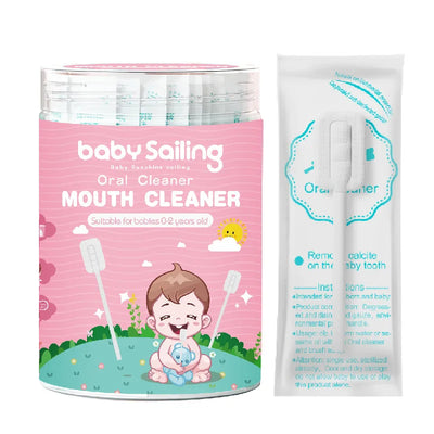 New Disposable Baby Tongue Cleaner Baby Oral Cleaner Gauze Glue-free Forged Baby Tongue Cleaner Oral Tongue Cleaner for Babies