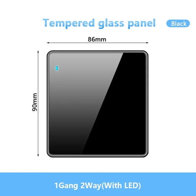 Black UK 18W Type-C Quick charge Socket Universal Double 3pin USB Power Outlet,220V Electrical Wall LED Light 2way Switch TV TEL