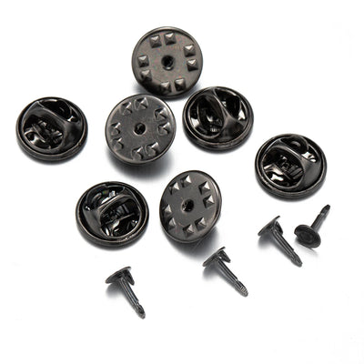 100pc Metal Locking Pin Back Brooch Badge Holder Lapel Base For DIY Jewellery Material Making Supply Craft Accessories Handmade