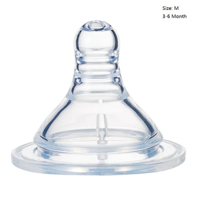 1 PC/3PCS Baby Silicone Wide Neck Soft Teats Nipple Circle Hole Cross Hole Baby Bottles Natural Flow Nipples BPA Free S/M/L Size