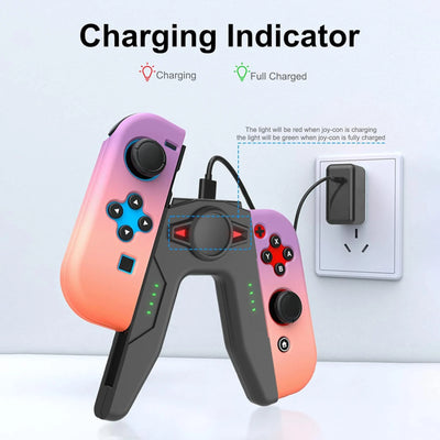 GAMINJA For Nintendo Switch Joy Con Controller Charger Bracket With Switch Indicator Ligh For Switch JoyCon Charging Controller