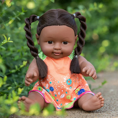 Realistic Baby Doll for Baby, Silicone Doll Figure, Soft Rubber Toy for Role-playing Sleeping and Dress-up, Kids Christmas Gifts