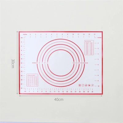 Silicone Baking Mat Pad Baking Sheet Pizza Dough Maker Pastry Kitchen Gadgets Non-Stick Rolling Dough Mat Cooking Tools Bakeware