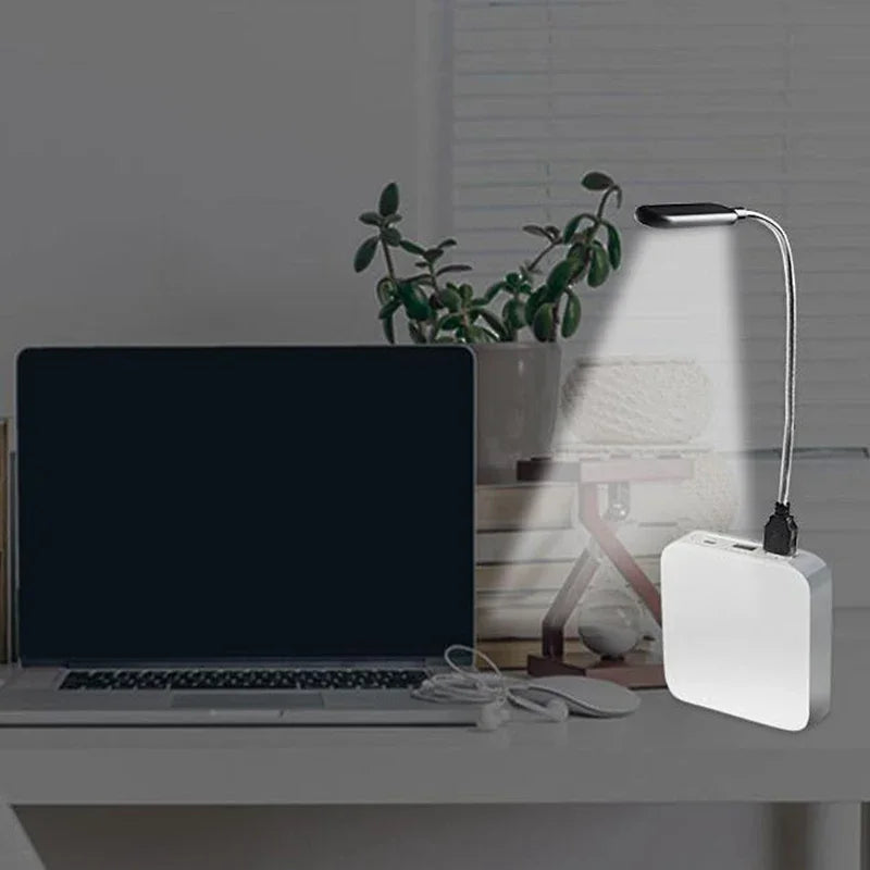 Portable USB Reading Night Lamp Mini 6 LED Book Lamp White/Warm Color Table Desk Lamp For Laptop Power Bank Notebook PC Computer
