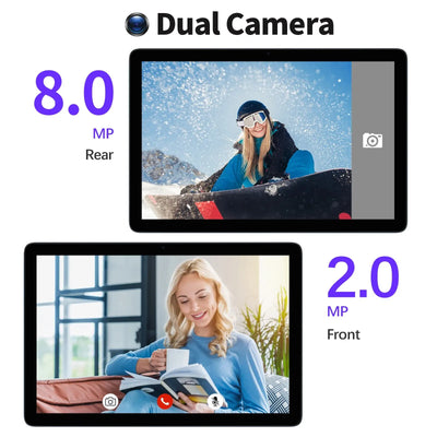New! PRITOM TAB11 Android 14 Tablet 10 Inch, 8GB(4+4 Expand) RAM + 128GB ROM, Octa Core, 5G WiFi, with Keyboard, Mouse, Case