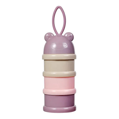 1PCColourful baby 3 tier milk powder box Individual tiered milk powder compartments Children's portable rotating milk powder box