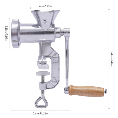 Manual Meat Grinder Household Grinder Food Processor Stainless Steel Kitchen Tool Handheld Sausage Stuffer