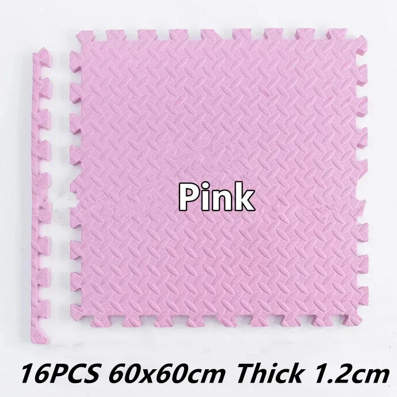 Tatame Puzzle Mat Thick 1.2cm Baby Game Mat 60x60cm Play Mats 16PCS Baby Play Mat Baby Activity Gym Game Mats Floor Mat Foot Mat