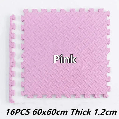 Tatame Puzzle Mat Thick 1.2cm Baby Game Mat 60x60cm Play Mats 16PCS Baby Play Mat Baby Activity Gym Game Mats Floor Mat Foot Mat