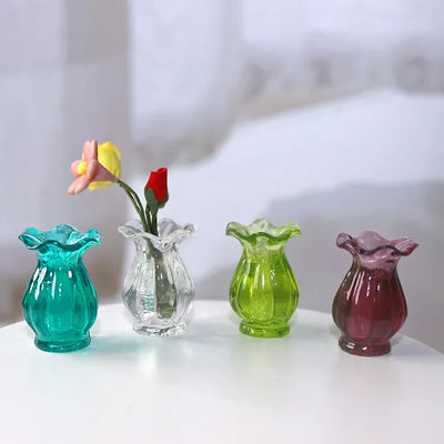 Dollhouse Miniature Food And Play Scene Model Doll Mini Ceramic Pottery Vase Doll Miniatures Classic Miniature Toy Home Decor