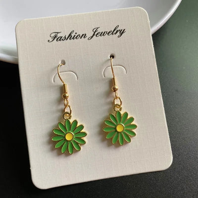 Korean Fashion Flower Pendant Necklace for Girl Women White Yellow Color Trendy Choker Necklace Gift for Summer Wholesale