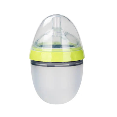 New 0-36 months baby nano-silicone bottle 240ml 150ml with handle Breastmilk-like design Soft milk pulling