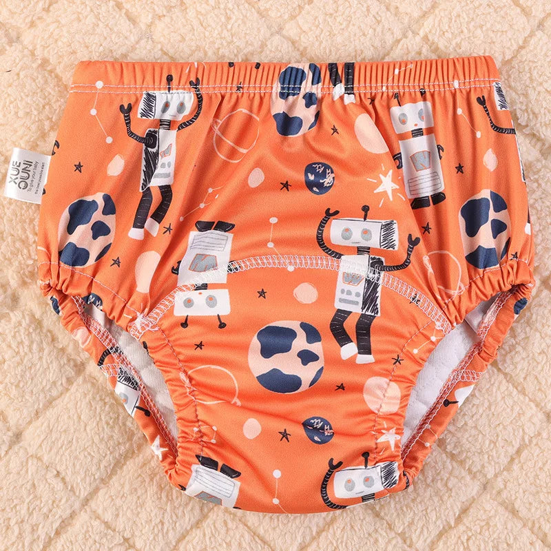 BABY COTTON TRAINING PANTS – WATERPROOF REUSABLE CLOTH DIAPERS FOR TODDLERS BABY UNDERWEAR NAPPIES