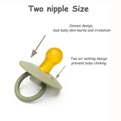 1pc baby pacifier for kids 0-6months BPA free 100% food grade silicon pacifier baby comforting toys for boys and girls