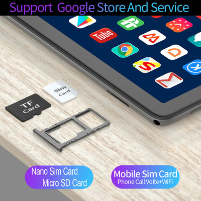 Global Version New 10.1 Inch Pad Octa Core 4GB RAM 64GB ROM Google Play Android Wifi Bluetooth 3g Phone Call Tablets 5000mAh