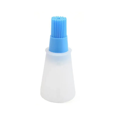 1 Pcs Portable Silicone Oil Bottle with Brush Grill Oil Brushes Liquid Oil Pastry Kitchen Baking BBQ Tool Kitchen Tools for BBQ