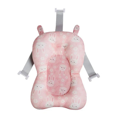 Baby Shower Bath Tub Pad Non-Slip Newborn Bathtub Mat Safety Nursing Foldable Support Comfort Body Cushion Mat Pillow Cartoon