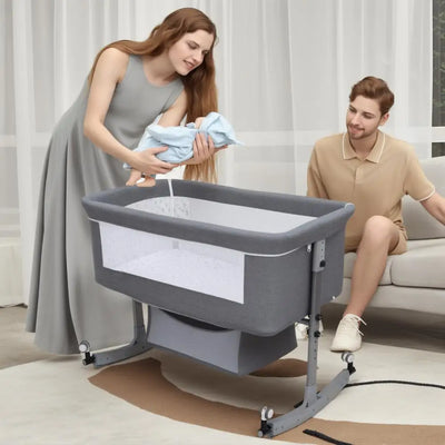 Kids Cot Baby Crib Cradle Newborn Movable Portable Nest Crib Baby Travel Bed With Mosquito Net Sleeping Bed Baby Rocking Kid Bed