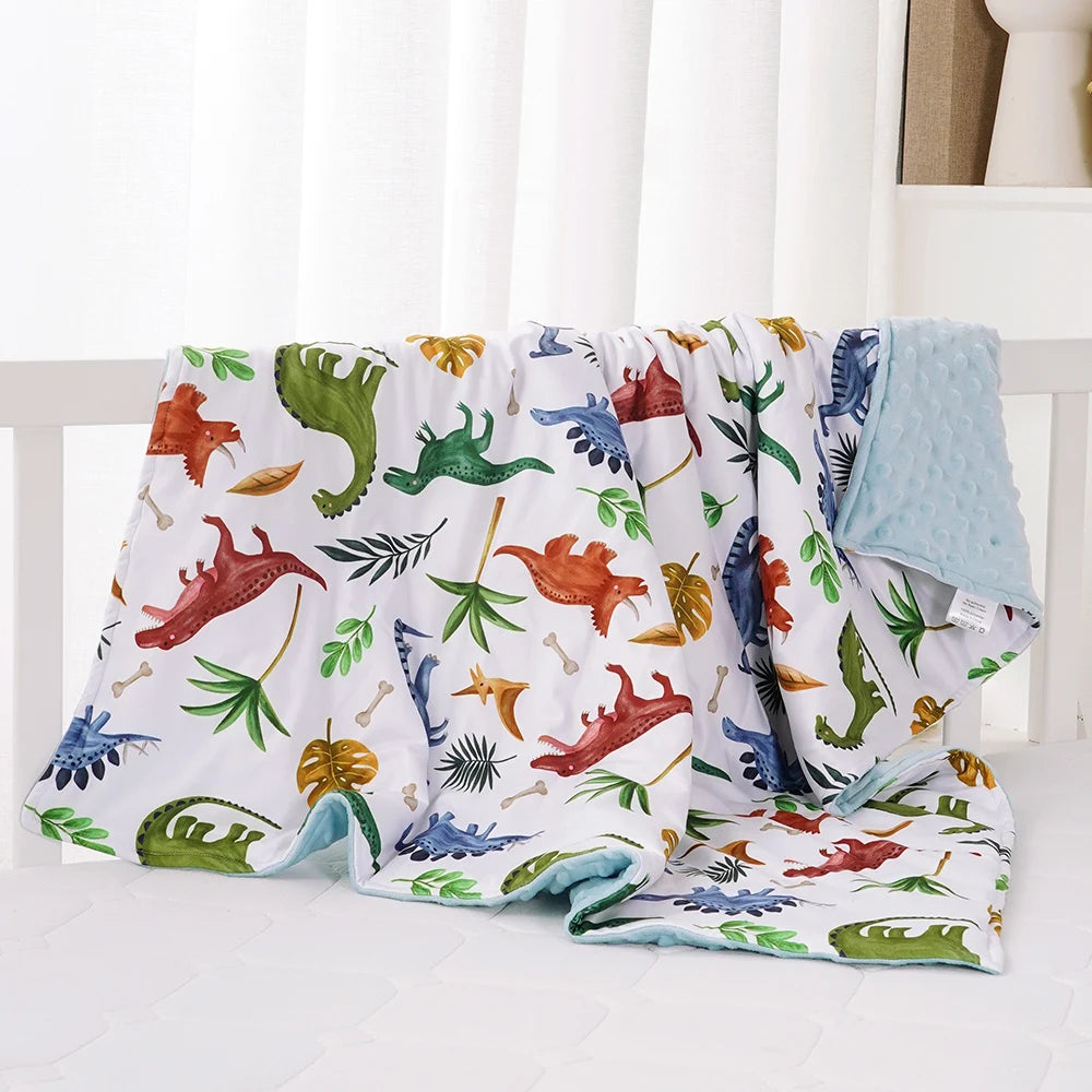 Elinfant 3 Layers Soft Winter Baby Swaddle Blanket Photography Accessories For Newborn Baby Items Bedding Quilt