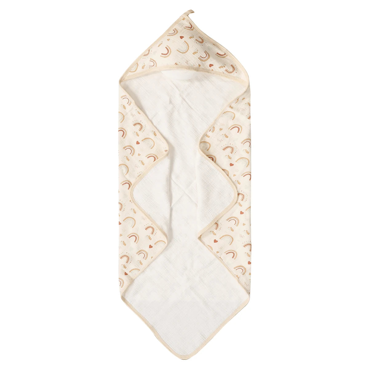 Elinfant Baby Bath Towels Soft Newborn Hooded Towel Blanket,100% Cotton Crepe Cloth Baby Bathrobe