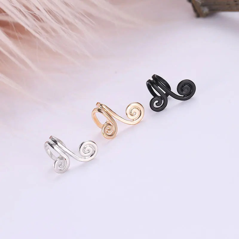 Fashion Totem Clip Earring for Women Without Piercing Cartilage Vintage Ear Cuff Girls Jewerly Gifts
