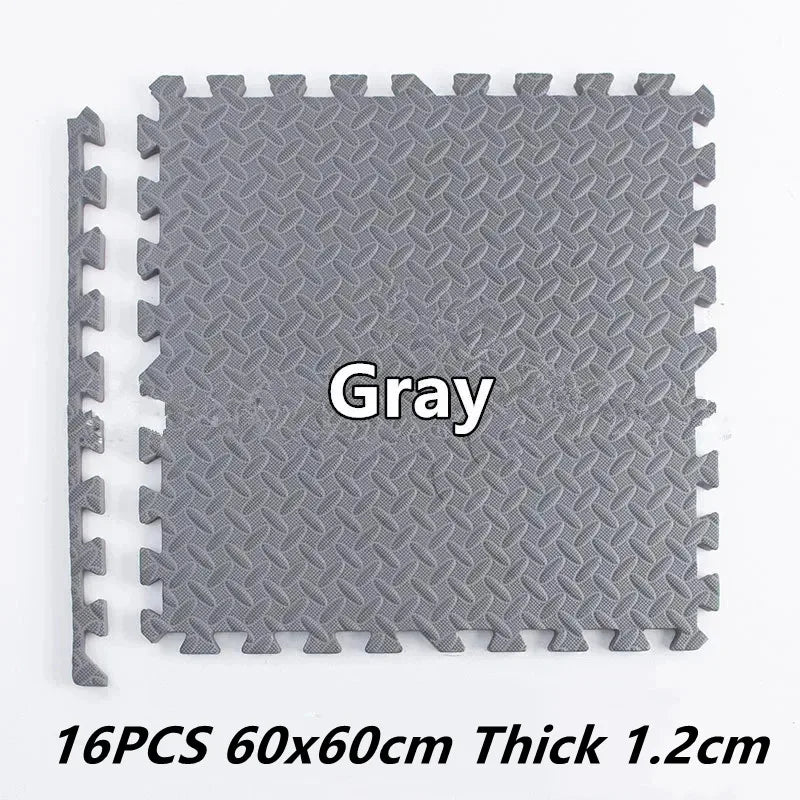 Tatame Puzzle Mat Thick 1.2cm Baby Game Mat 60x60cm Play Mats 16PCS Baby Play Mat Baby Activity Gym Game Mats Floor Mat Foot Mat