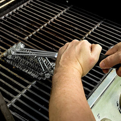 BBQ Brush Grill Cleaning Brush Stainless Steel Oven Grill Brushes And Scraper Barbecue Kit Cleaning Kitchen Tool BBQ Accessories