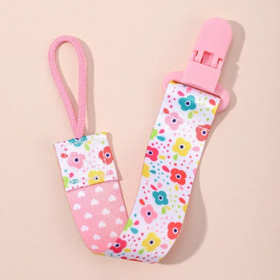1PC BABY CARTOON PACIFIER CLIP CHAIN WITH FIXED BUTTON, ANTI-DROP BUCKLE STRAP, SOOTHER CHAIN FOR BABY FEEDING GIFT