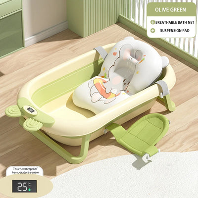 Baby Folding Tub Baby Tub 0-6 years old Large size Newborn Baby Products Bath Seat Bathtub Children's Baby Shower Tub Wash basin