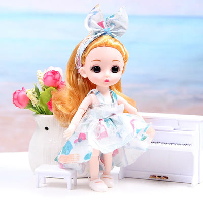 Mini multi-joint Molly girl doll 17 cm changeable constant tide confused Barbie doll