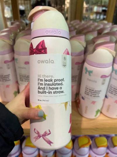 Owala Insulated Stainless Steel Water Bottle with Straw, BPA-Free Sports Water Bottle, Great for Travel,  32 Oz