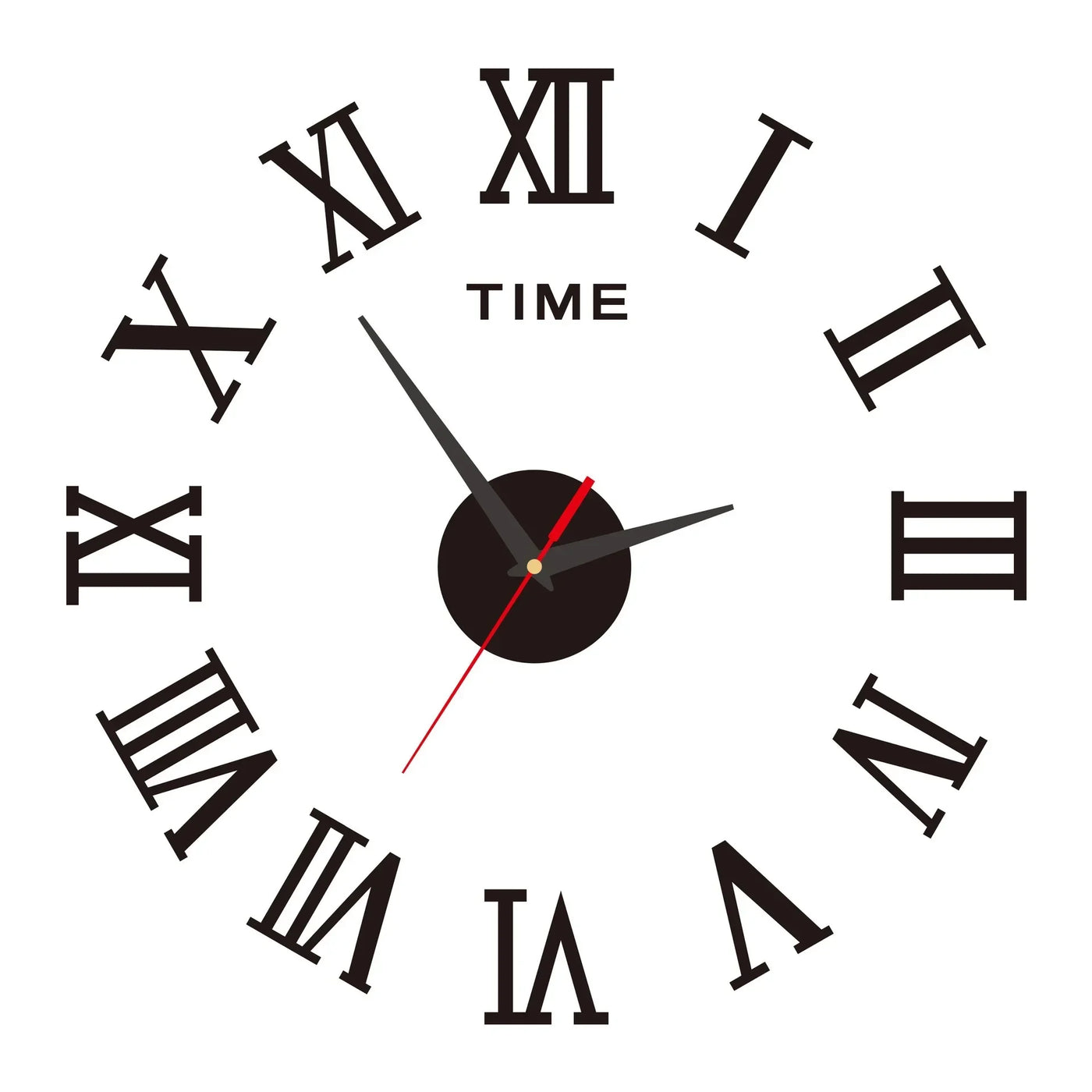 DIY Wall Clock for Home Office 40cm Frameless Modern 3D Wall Clock Mirror Stickers Hotel Room Design School Decoration Decor