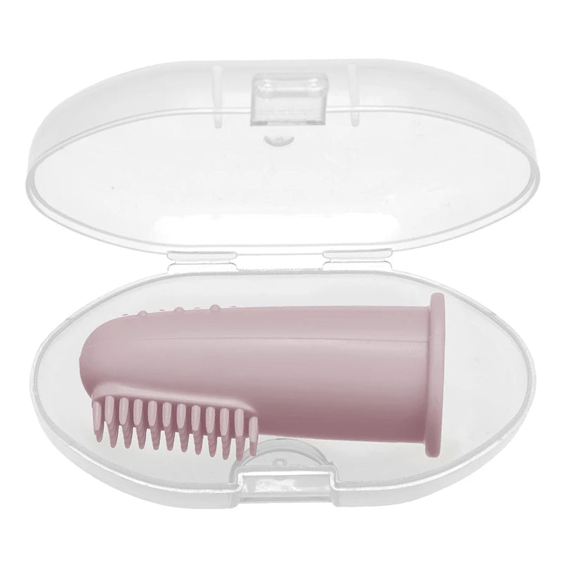 1pcs Children Teether Oral Care Cleaning Brush Baby Health Finger Toothbrush New Born Baby Items Travel Portable Accessories