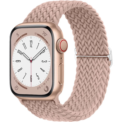 Braided Solo Loop For Apple watch band 44mm 40mm 49mm 45mm 41mm 46mm Elastic bracelet iWatch series 8 3 se 6 Ultra 2 9 10 straps