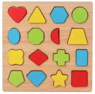 Montessori Wooden Puzzle 3D Alphabet Letters Number Matching Game Baby Kids Toys Education Learning Toy for Children 2 to 4 Year