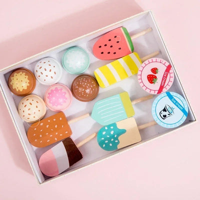 Kids Shop Ice Cream Spoon Cookware Playset for Girls Pretend Play Shopping Toy