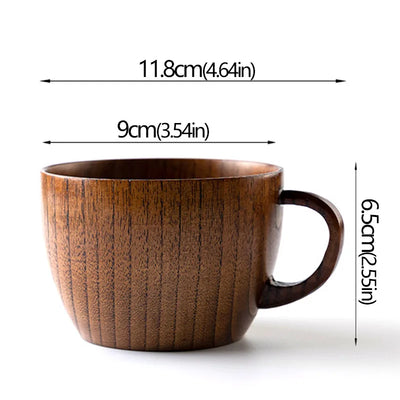 Wooden Cups Handmade Jujube Wood Handle Cups Handle Beer Coffee Milk Tea Mug Handmade Natural Kitchen Bar Drinkware Cup