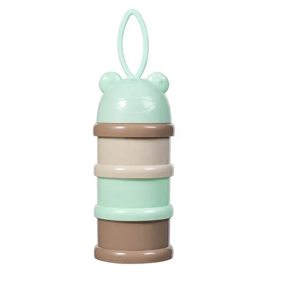 Colored Milk Powder Box Convenient and Portable Milk Powder Box Toddler 3-Tier Food Container Portion Travel Snack Container
