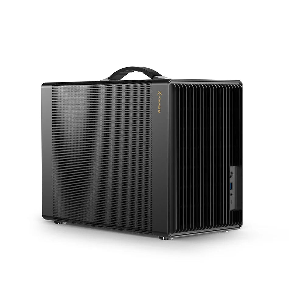 Power Train P40 Mesh MATX Desktop Case Handheld DIY Mini Compact ITX Computer Chassis Supports 350mm Graphics Card Black/White