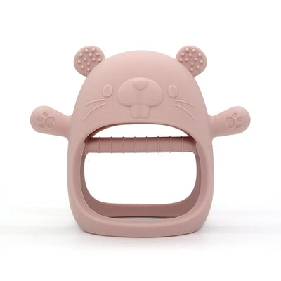1PC BPA FREE CUTE CARTOON ANIMAL SILICONE TEETHER TOY BRACELET TEETHING GLOVE FOR BABY NEWBORN ACCESSORIES