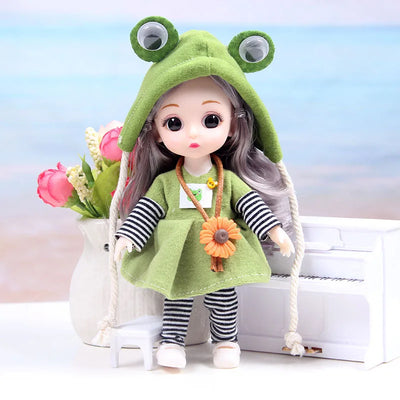 Mini multi-joint Molly girl doll 17 cm changeable constant tide confused Barbie doll