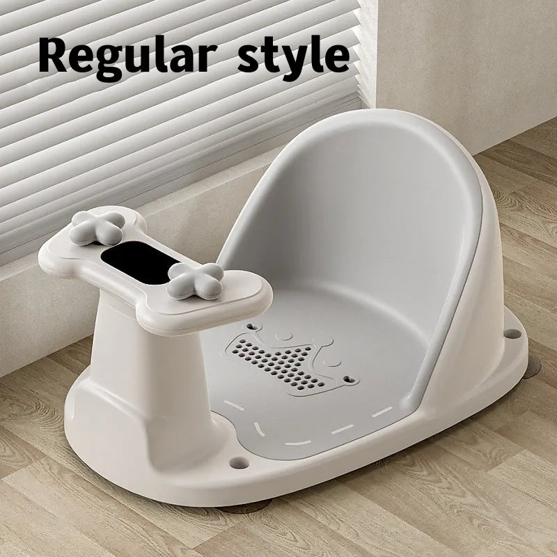 Children's Shower Seat Portable Shower Stand for Newborns and Young Children Children's Growth Accessories Temperature Sensing
