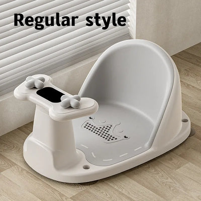 Children's Shower Seat Portable Shower Stand for Newborns and Young Children Children's Growth Accessories Temperature Sensing