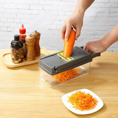16 in 1 Multifunctional Vegetable Chopper Onion Chopper Handle Food Grid Food Chopper Kitchen Vegetable Slicer Dicer