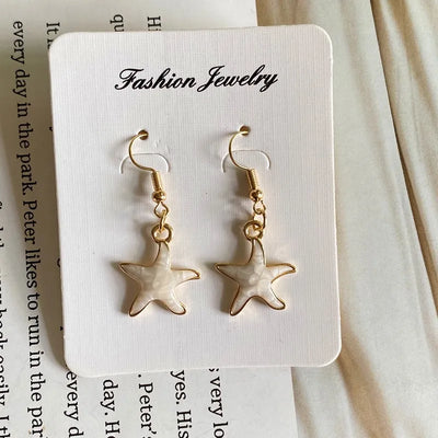 Lovely Starfish Necklace for Women Girl White Blue Black Pink Color Fashion Choker Necklace Gift For Friend Wholesale Jewelry