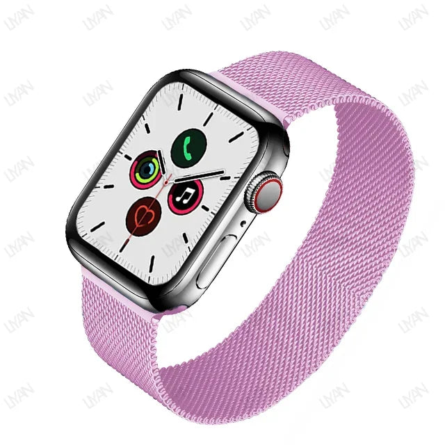 Milanese Loop for apple watch band 44mm 45mm 40mm 41mm 38-42mm pride bracelet iwatch series 9 8 7 6 SE 5 4 3 ultra 2 49mm strap