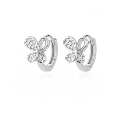 Stainless Steel Rabbit Butterfly Earrings for Women Gold Color Hoop Earrings 2024 Trending Aesthetic Jewelry pendientes mujer