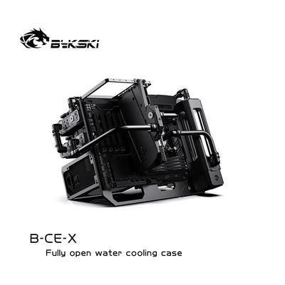 Bykski ATX Open Frame Panoramic Viewing Gaming Computer Case DIY Full Aluminum Water-Cooled Chassis B-CE-X